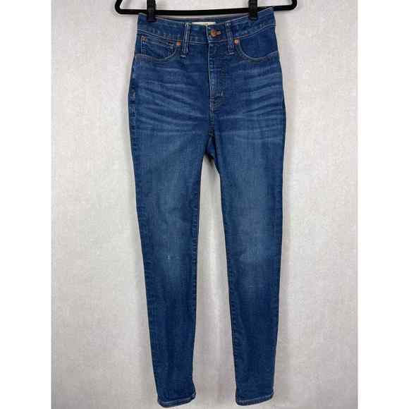 Madewell Denim - Madewell Curvy High Rise Skinny Jeans Medium Blue Wash Size 26